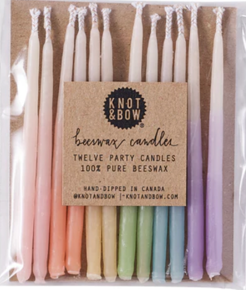 Knot & Bow - Ombre Beeswax Party Candles
