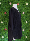 Apparel BLACK BURNOUT BUTTON DOWN TOP