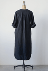 Apparel Brooklyn Linen Dress: Black XL