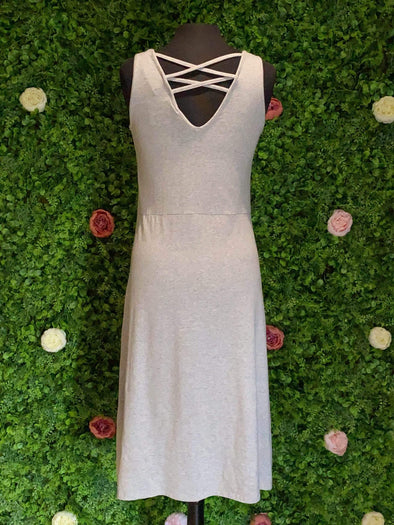 Apparel Criss Cross Detail Midi Dress