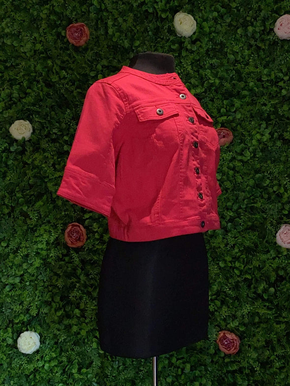 Apparel CROP FUCHSIA JACKET