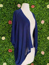 Apparel Navy Cardigan Cape