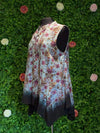 Apparel Sleeveless Dip Dye Floral Top
