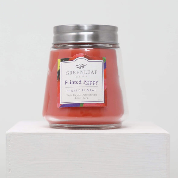 Candles and Home Fragrance Painted Poppy Candle - Petite Jar