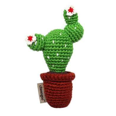 Children Cactus Hand Crocheted Rattle