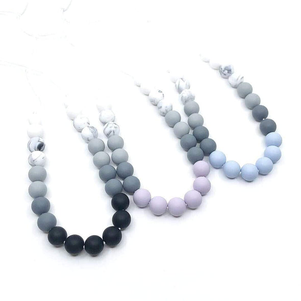 Children Mint Marbled Teething Necklace