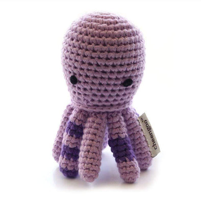 Children Octopus Crocheted Rattle