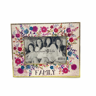 Home Family Floral Photo Frame