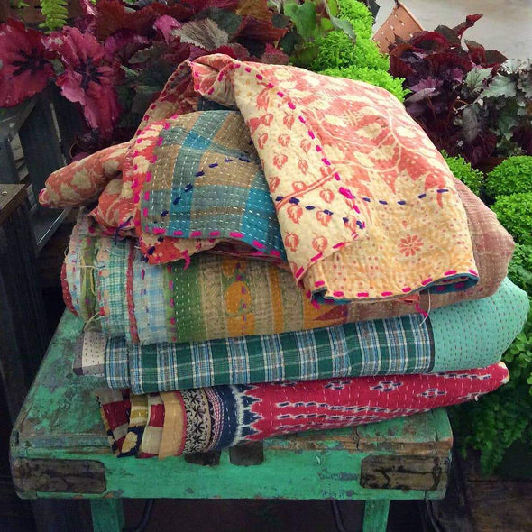 Home Vintage Kantha Throw