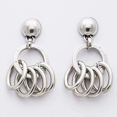 Jewelry Five Hoop Dangle Studs