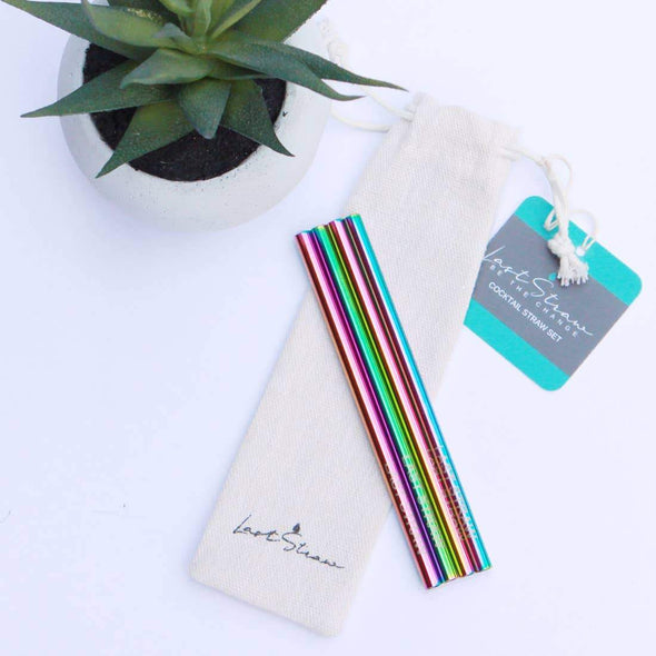 Kitchen Cocktail Straws - Rainbow