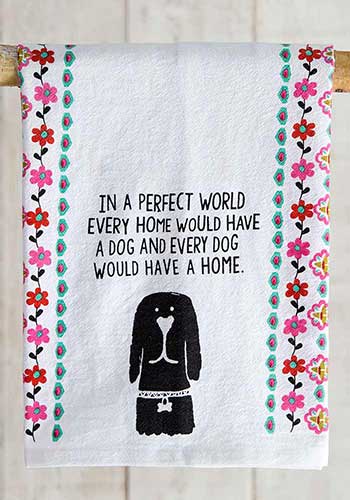 Kitchen Perfect World Dog Tea Towel