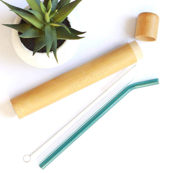 Kitchen Reusable Glass Straw Set