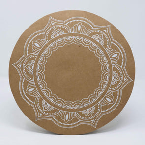 Kitchen Round Mandala Cardboard Tray
