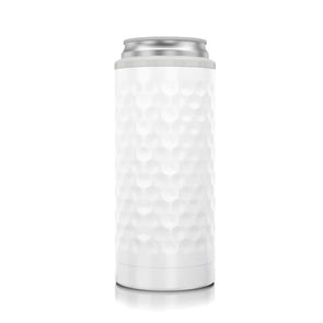 Kitchen Slim Can Cooler - Dimpled White
