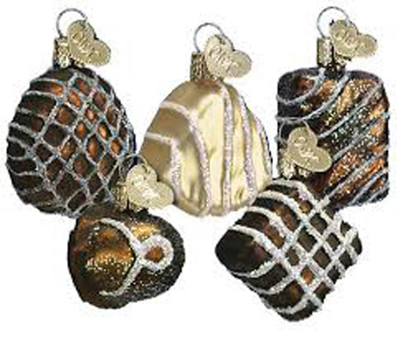 Seasonal Blown Glass Candy Ornament