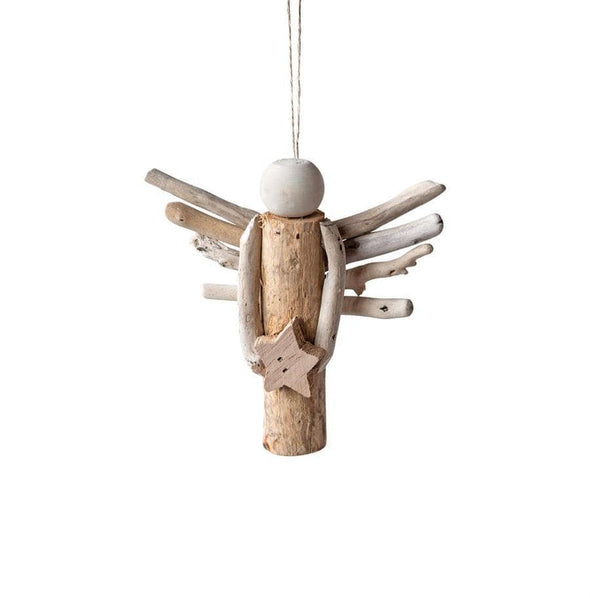 Seasonal Driftwood Angel Ornament