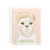 Stationery Awesome Llama Birthday Card